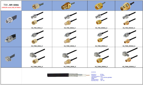 Ts9 sma adapter coaxial - ts9,
