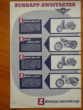 ZÜNDAPP  Prospekt 1954 Norma