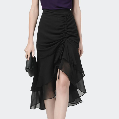 Damen chiffon rock - rock, hohe