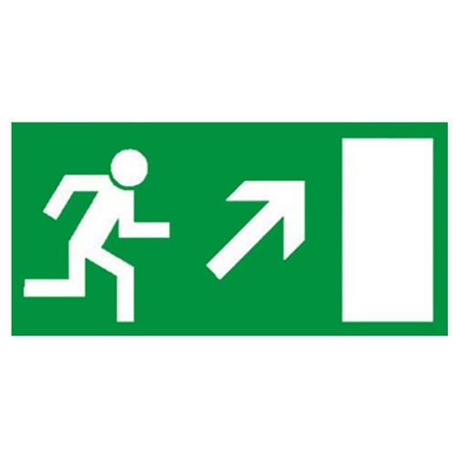 Rettungsweg schild rechts - rettungsweg,