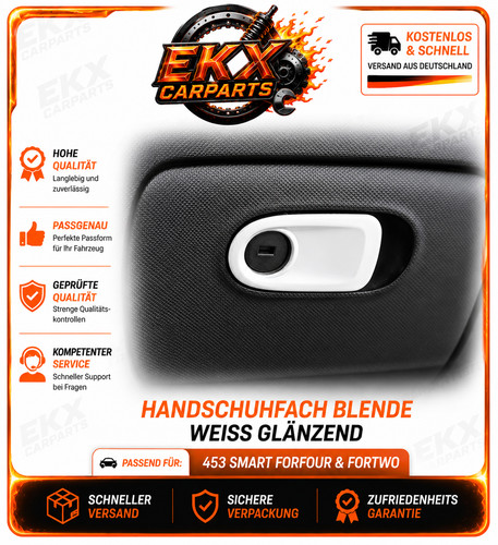 Weiß akzentring handschuhfach - weiß,