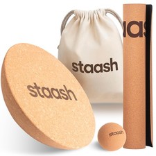 ® Kork-Halbkugel – Balance Trainer Ø30 cm aus Naturkork – Für Yoga, Reha, Fit...