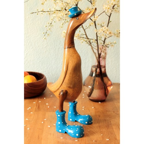 Ente aus holz - holz, 42cm