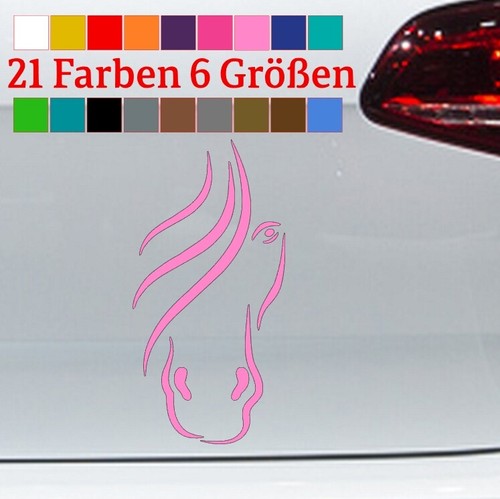 Pferde kopf aufkleber love - aufkleber,