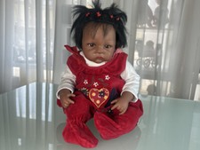 Künstlerpuppe Waltraud Hanl Vinyl Puppe 55 cm. Top Zustand