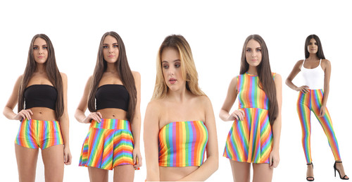 Damen regenbogen streifen - damen,
