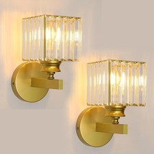 2 stk Wandleuchte Kristall