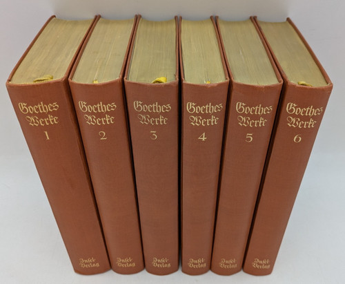 Goethe werke sechs - werke, in