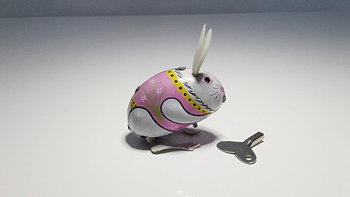 Vintage blechspielzeug hase - vintage,