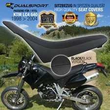Seat cover, Sitzbezug passend für KTM LC4 620, 625,640 b.j. 98-04 BLACK by DSFX