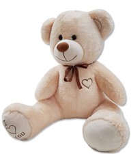 XXL Teddybär Plüsch Kuschel Stoff Plüsch Teddy Bär Groß 160cm beige