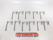 11x Eheim H0 Mast OHNE SOCKEL Streckenmast für Trolley-Bus #DS986-2