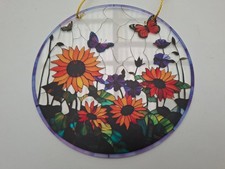 Acryl - Fensterbilder, Ø 20 cm, verschiedene Motive, neuwertig