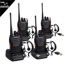 4× Walkie Talkie Two-Way UHF