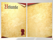 Urkundenpapier "Urkundenrolle" 50 Blatt DIN A4 190g/qm hochwertig