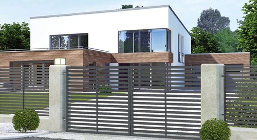Einfahrtstor set 3 - einfahrtstor, 4m