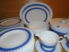 Rosenthal Composition Speiseservice für 12 Personen blaue Sterne TOP Zustand