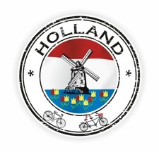 Holland Runde Flaggenaufkleber