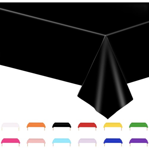 Schwarze tischdecke 137x274cm - schwarze,