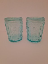 2 Gläser mit Deckel * französische Lilie * türkis * sommerlich * wunderschön