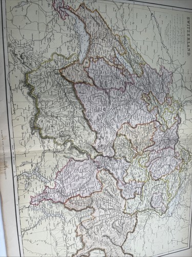 1881 karte der schweiz - karte,