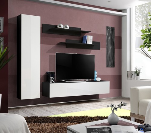 Anbauwand wohnwand wohnzimmer - anbauwand,