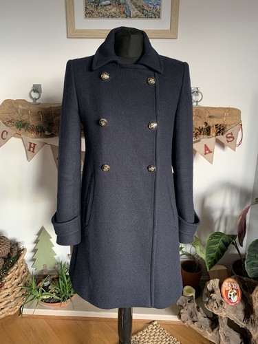 Zara dunkelblauer wollmix - zara,