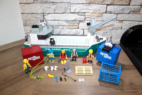 Playmobil containerschiff mit - containerschiff,