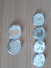 6 mal 10 Euro BRD mit Gold