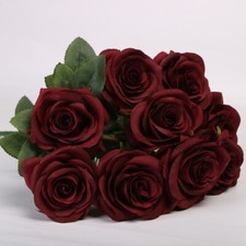 10 Köpfe Künstliche Rosen