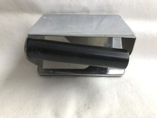 Toilettenpapierhalter mit Deckel - Edelstahl, verchromt, Vintage, 1980er, silber