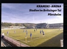 Stadionpostkarte Kramski Arena Stadion in Brötzinger Tal Pforzheim +A 248921