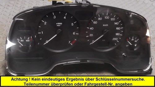 Tachoeinheit opel astra 6 - tachoeinheit, 1.6