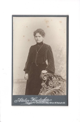 Cdv foto damenportrait feine - cdv, /