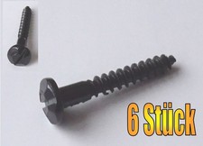 6 Zierkopfschrauben schwarz