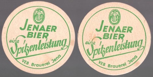 Ddr bierdeckel jenaer bier - bierdeckel,