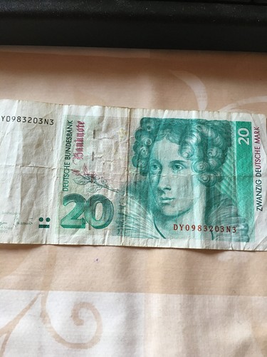 Deutsche mark banknote - deutsche, dm