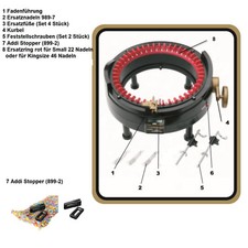 Addi Express Ersatzteile Ring Füße Feststellschrauben Fadenführung Kurbel Nadeln