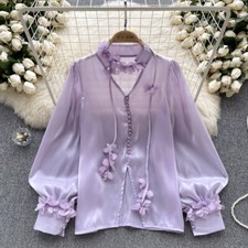 Damen glänzend satin bluse - damen,