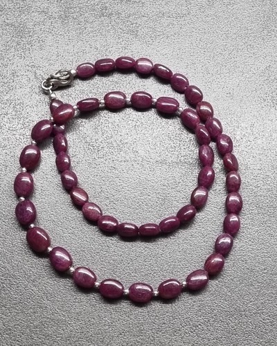 Rubin silberkette 925 - rubin,