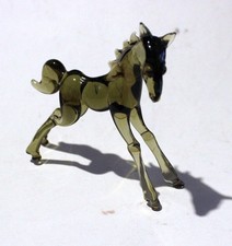 Lauscha Vintage Glas Figur Pferd Fohlen Glasfigur