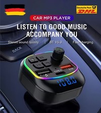 FM Transmitter BT5.3  Auto Adapter MP3 Player Dual USB & Schnellladefunktion