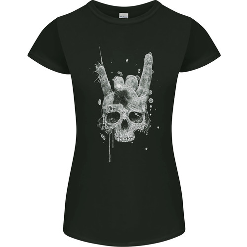 Rock roll musik salute - salute, skull