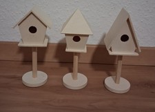 3 x Deko Vogelhaus