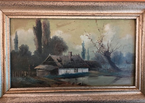 Alt oelbild kleine kate - alt,