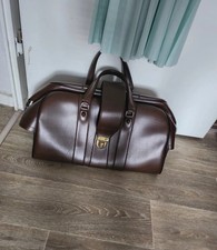 Homa Leder Reisetasche Handgepäck Braun overnighter 