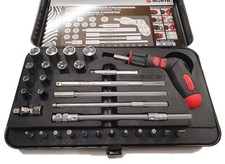 Würth Ratschenschraubendreher Steckschlüsselsatz Pistolen Sortiment 37 tlg. LED
