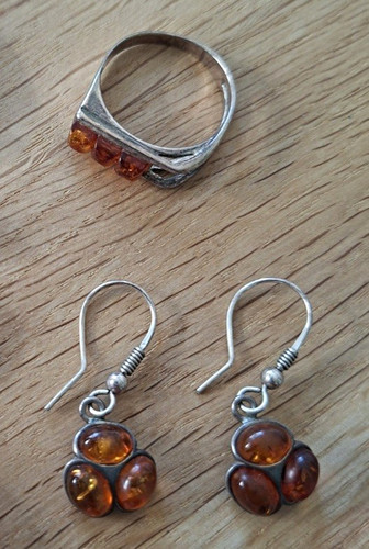 Bernstein schmuckset ring - (,