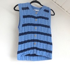 36 / 38 Weste ZARA Retro blau