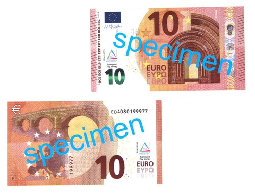 Euro schein - 10, (100
